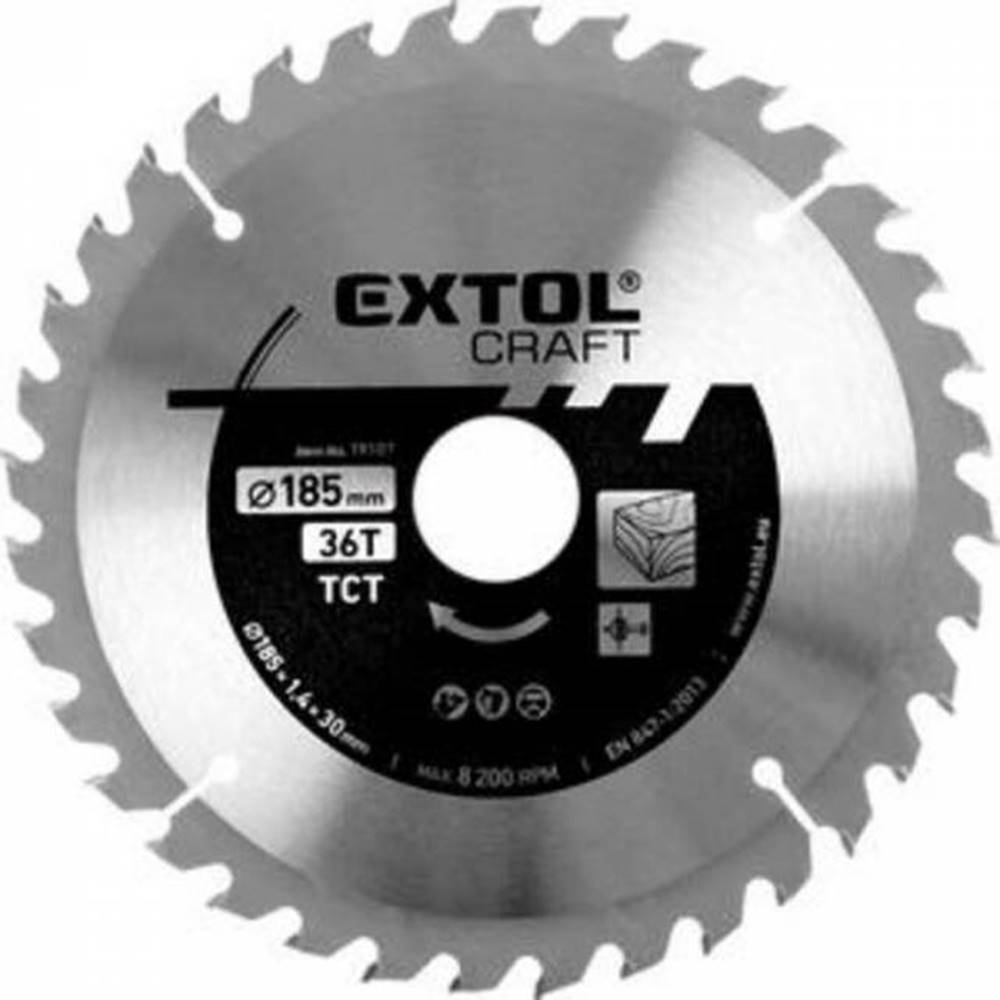 EXTOL CRAFT Kotúč pílový s SK plátkami, 185x1,6x20mm, 36Z, značky EXTOL CRAFT