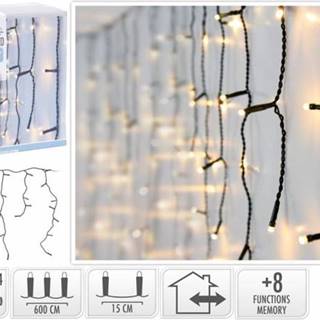 Kinekus Svetlo vianočné cencúle 180 LED teplé biele, 6 m, s funkciami, vonkajšie/vnútorné, značky Kinekus