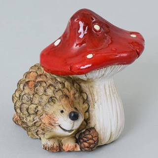 Kinekus Postavička ježko s muchotrávkou 10x9x9,5 cm keramika, značky Kinekus