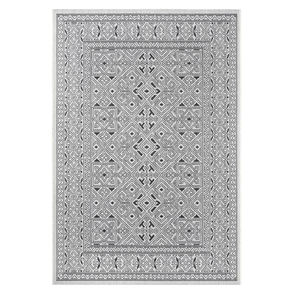 NORTHRUGS Čierno-béžový vonkajší koberec  Cuadrado, 200 x 290 cm, značky NORTHRUGS