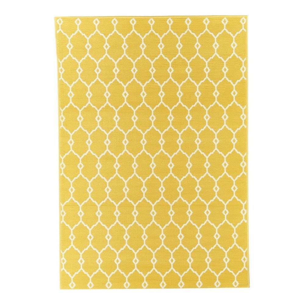 Floorita Žltý vonkajší koberec  Trellis, 160 x 230 cm, značky Floorita
