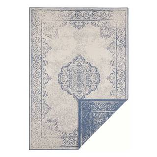 Modro-krémový vonkajší koberec NORTHRUGS Cebu, 80 x 150 cm