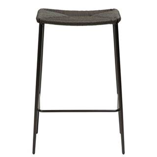DAN-FORM Denmark Čierna barová stolička s oceľovými nohami DAN-FORM Stiletto, výška 68 cm, značky DAN-FORM Denmark