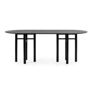 Teulat Čierny oválny jedálenský stôl  Junco, dĺžka 200 cm, značky Teulat