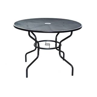 Kovový okrúhly záhradný jedálenský stôl ø 106 cm - Rojaplast