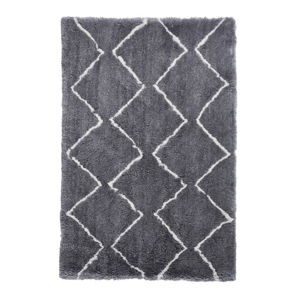 Think Rugs Sivo-béžový ručne tuftovaný koberec  Morocco Grey & Cream, 120 × 170 cm, značky Think Rugs
