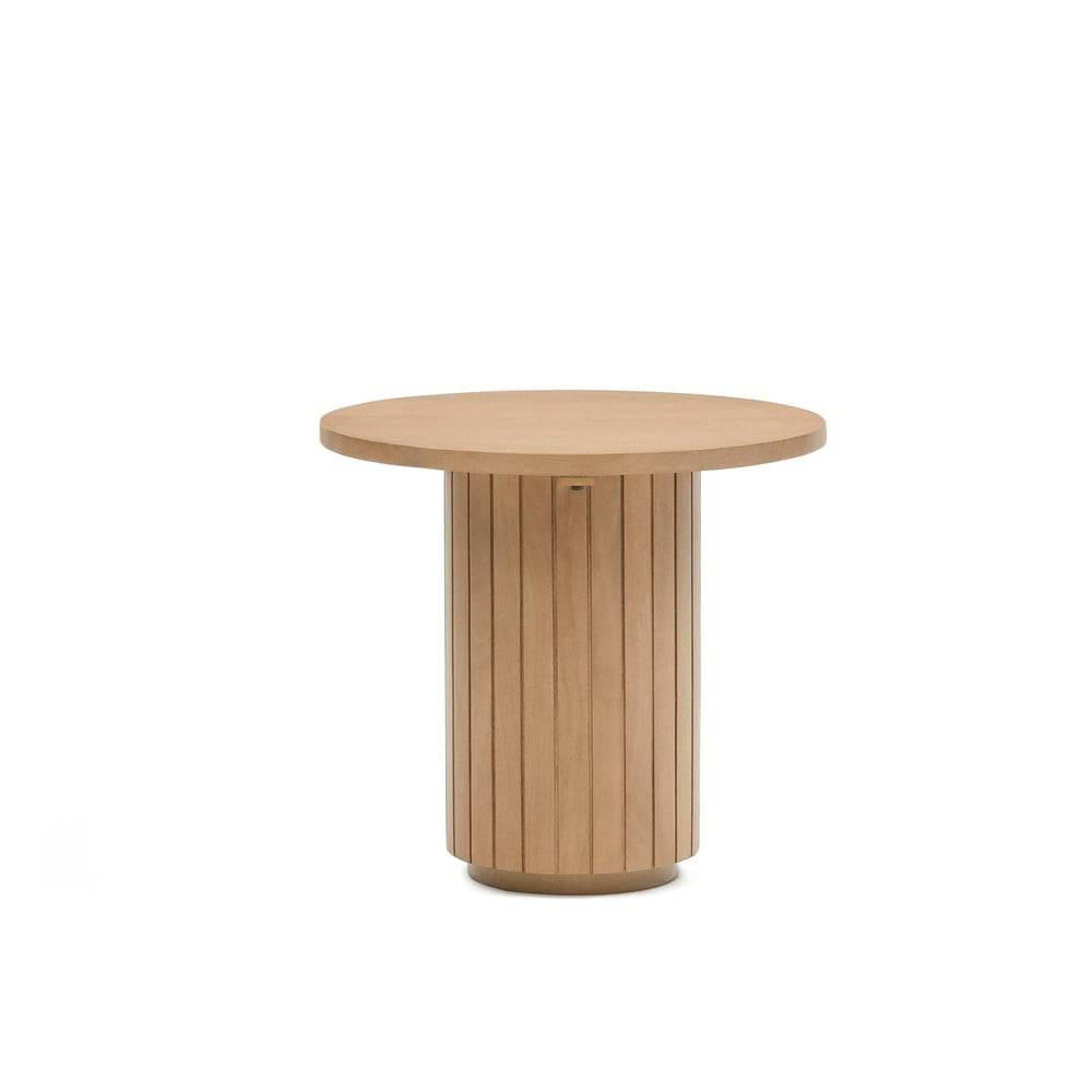 Kave Home Okrúhly odkladací stolík z mangového dreva ø 60 cm Licia - , značky Kave Home