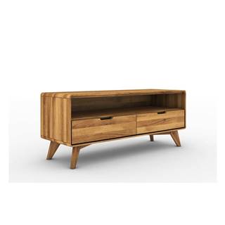 TV stolík z dubového dreva 120x48 cm Greg - The Beds