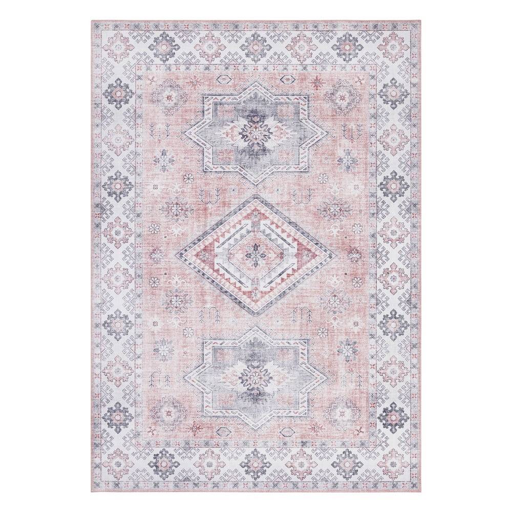 Nouristan Svetloružový koberec  Gratia, 160 x 230 cm, značky Nouristan