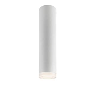 Biele stropné svietidlo so skleneným tienidlom - LAMKUR
