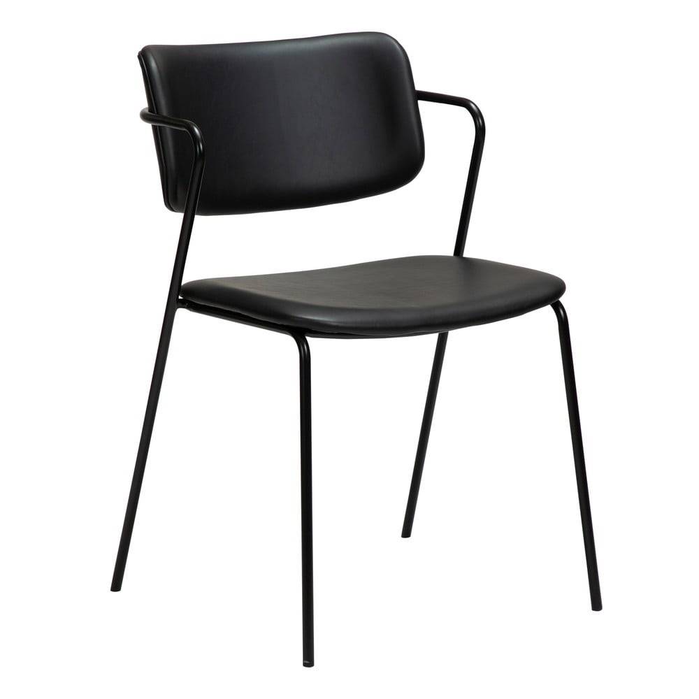 DAN-FORM Denmark Čierna stolička z imitácie kože  Zed, značky DAN-FORM Denmark