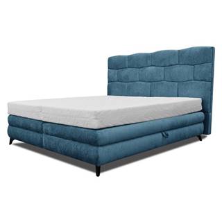 Sconto Čalúnená posteľ PLAVA modrá, 120x200 cm, značky Sconto