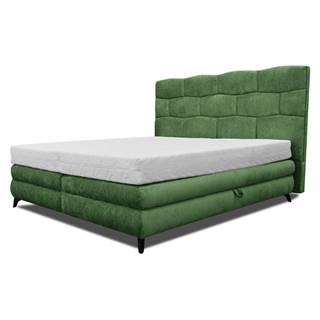 Sconto Čalúnená posteľ PLAVA zelená, 140x200 cm, značky Sconto