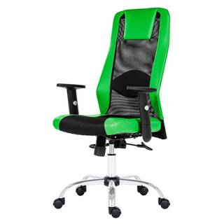 Sconto Kancelárska stolička HARDING čierna/zelená, značky Sconto