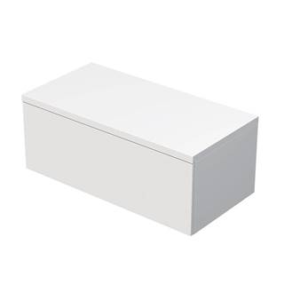 Kúpeľňová skrinka pod umývadlo na desku Naturel Ratio 100x39,6x50 cm biela mat