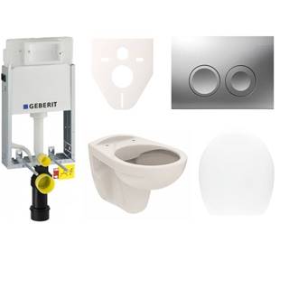 Cenovo zvýhodnený závesný WC set Geberit na zamurovanie + WC S-Line