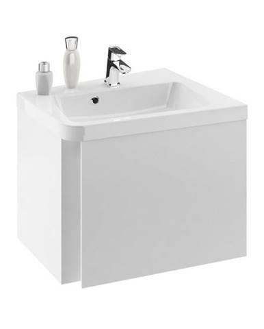 Kúpeľňová skrinka pod umývadlo Ravak 10° 65x54 cm biela