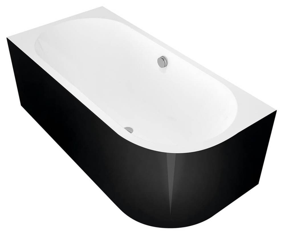 Polysan Obdĺžniková vaňa  VIVA 170x75 cm akrylát ľavá čierno/biela 70119MB, značky Polysan