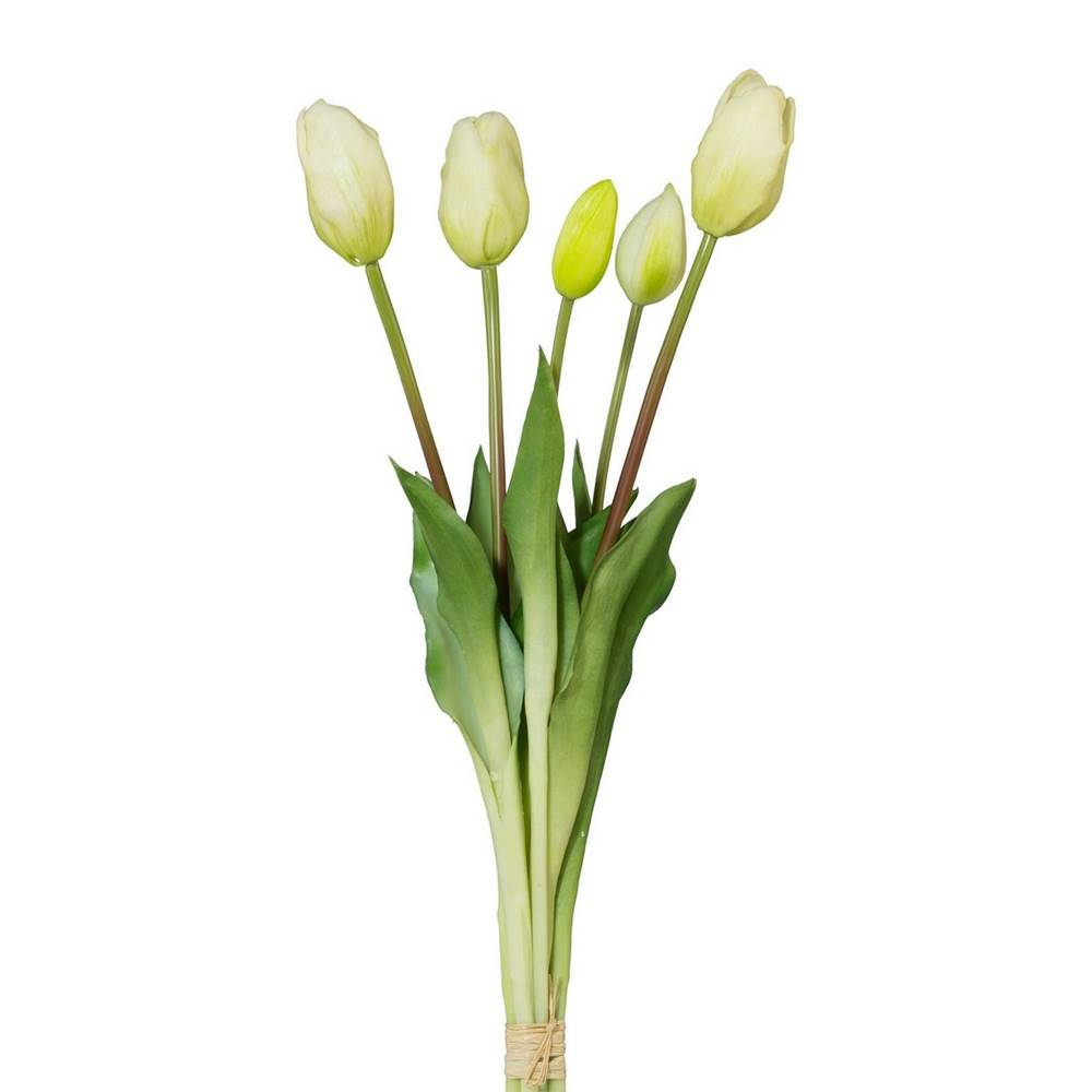 Matex Umelý zväzok Tulipánov biela, 48 cm, značky Matex