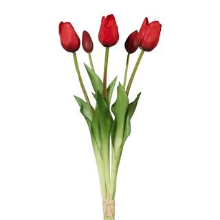 Bellatex Umelý zväzok Tulipánov červená, 48 cm, značky Bellatex