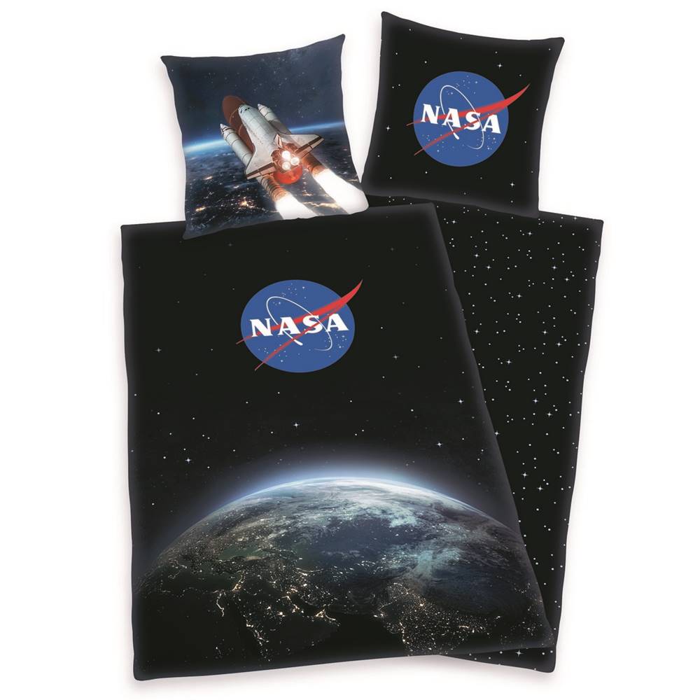 Herding  Bavlnené obliečky NASA, 140 x 200 cm, 70 x 90 cm, značky Herding