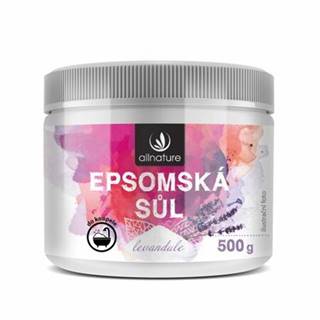 Allnature  Epsom Salt Lavender kúpeľová soľ 500 g, značky Allnature