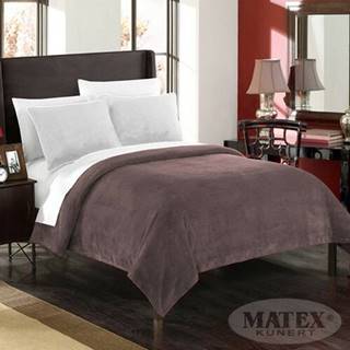 Matex  Prehoz na posteľ Montana hnedá, 170 x 210 cm, značky Matex