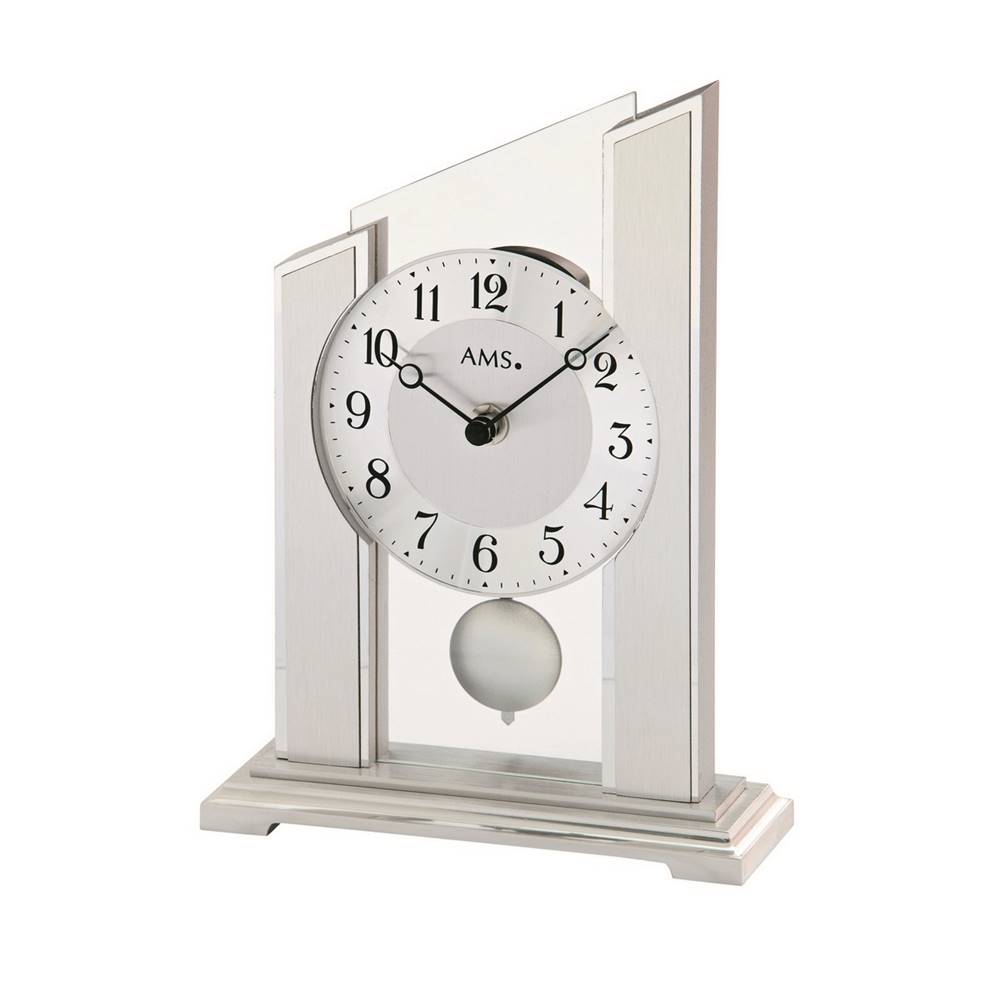 AMS  1169 stolné kyvadlové hodiny, 23 cm, značky AMS