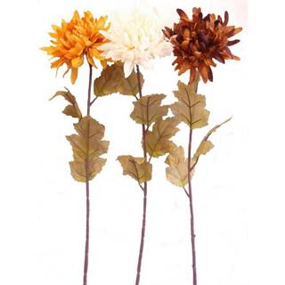 Orion Umelá jesenná chryzantéma, v. 74 cm, sada 3 ks, značky Orion