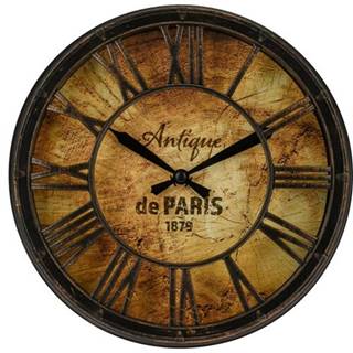 Bellatex Nástenné hodiny Antique de Paris, pr. 21 cm, značky Bellatex