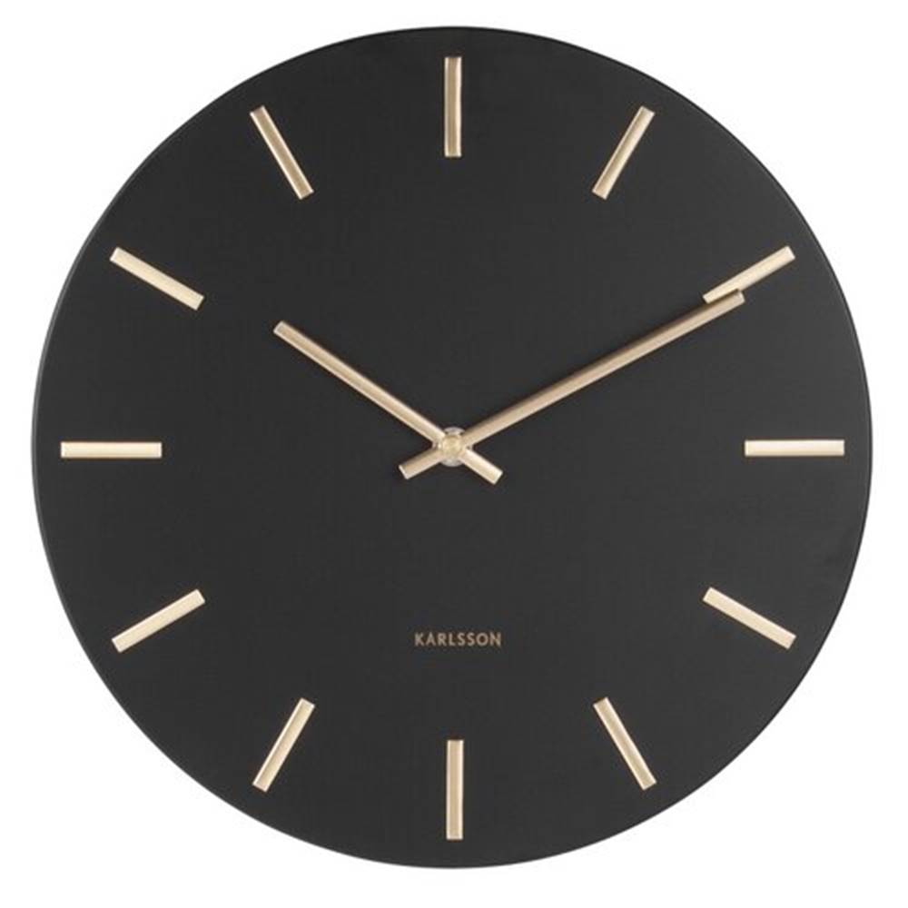 Karlsson  5821BK Dizajnové nástenné hodiny pr. 30 cm, značky Karlsson