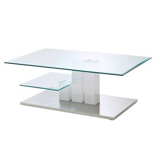 Sconto Konferenčný stolík GAVIN sklo/biela, značky Sconto
