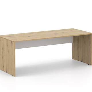Kancelársky stôl LUTZ 200x80 dub artisan + biela