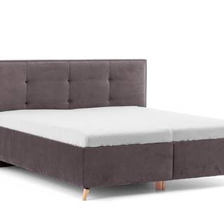 DREVONA Manželská posteľ 160 cm ZARA, sivohnedá taupe Terra 29, značky DREVONA