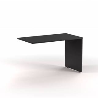 DREVONA Stolová prístavba pre rohový stôl LUTZ čierna, značky DREVONA