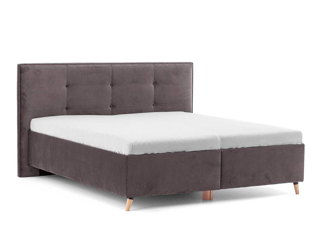 DREVONA Manželská posteľ 160 cm ZARA, sivohnedá taupe Terra 29, značky DREVONA