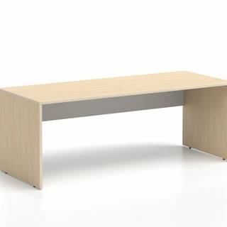 DREVONA Kancelársky stôl LUTZ 200x80 breza + biela, značky DREVONA