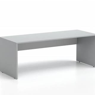Kancelársky stôl LUTZ 200x80 šedá + biela