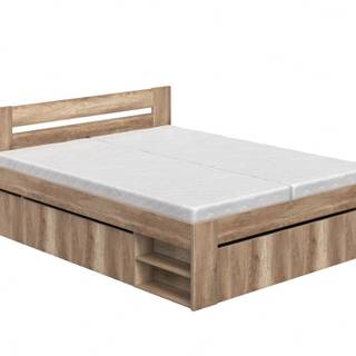 Manželská posteľ 160 cm REA KIRA dub canyon