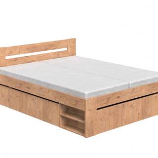 Manželská posteľ 160 cm REA KIRA dub lancelot