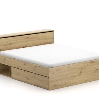 Manželská posteľ 160 cm TEA, dub artisan