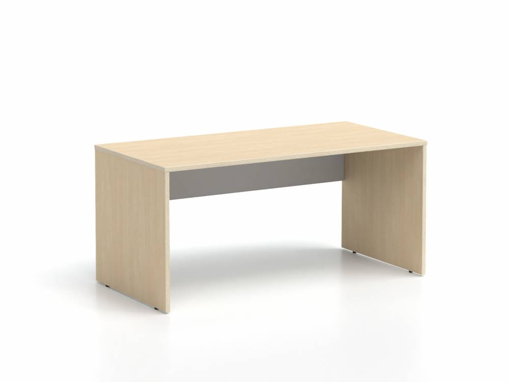 DREVONA Kancelársky stôl LUTZ 160x80 breza + biela, značky DREVONA