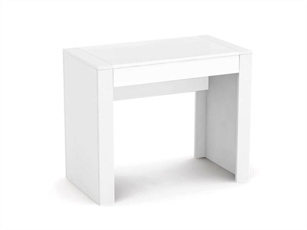 DREVONA Písací stolík pod PC biely REA JAMIE, značky DREVONA