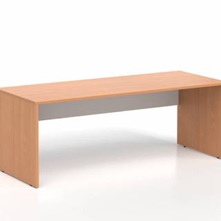 DREVONA Kancelársky stôl LUTZ 200x80 buk + biela, značky DREVONA