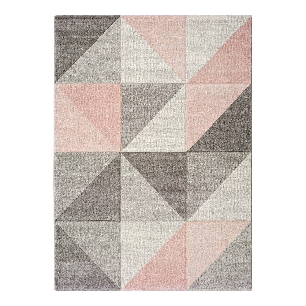 Universal Ružovo-sivý koberec  Retudo Naia, 140 × 200 cm, značky Universal