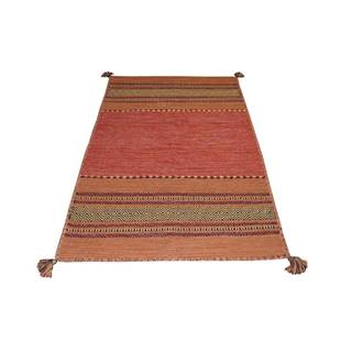Webtappeti Oranžový bavlnený koberec  Antique Kilim, 70 x 140 cm, značky Webtappeti