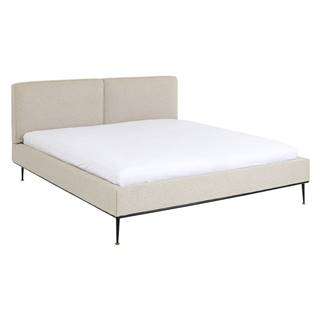 Kare Design Béžová čalúnená dvojlôžková posteľ  East Side, 180 x 200 cm, značky Kare Design