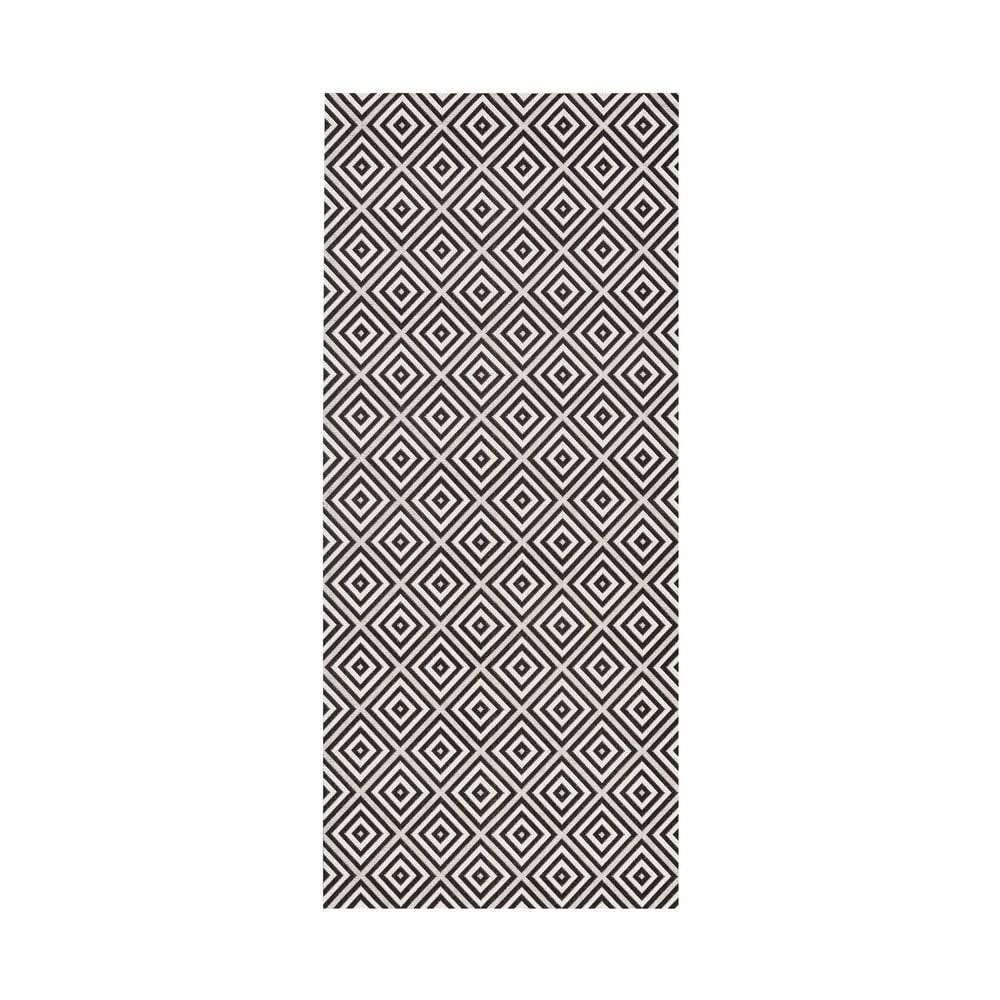 NORTHRUGS Čierno-biely vonkajší koberec  Karo, 80 x 150 cm, značky NORTHRUGS