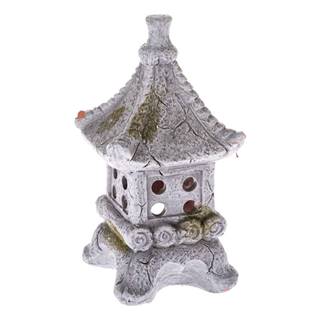 Dakls Sivý keramický svietnik  Pagoda, značky Dakls