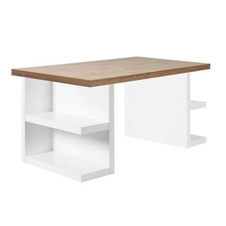 TemaHome Hnedý pracovný stôl  Multi, dĺžka 160 cm, značky TemaHome